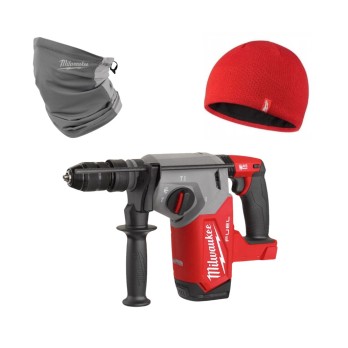 MILWAUKEE ZESTAW MŁOTOWIERTARKA SDS-PLUS M18 FHX-0 Z CZAPKĄ BNI I KOMINEM NGFMP