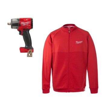 MILWAUKEE ZESTAW KLUCZ UDAROWY 1/2" M18 FMTIW2F12-0 I BLUZA Z WYSZYWANYM LOGO