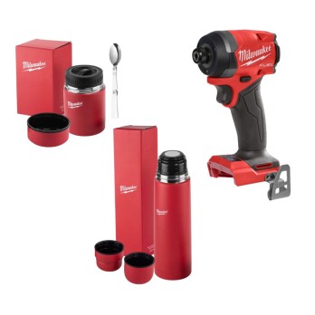 MILWAUKEE ZAKRĘTARKA UDAROWA HEX M18 FID3-0 W ZESTAWIE Z TERMOSAMI