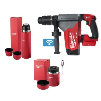 MILWAUKEE MŁOTOWIERTARKA M18 ONEFHPX-0 SDS-PLUS W ZESTAWIE Z TERMOSAMI