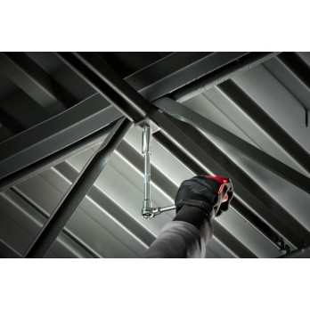 MILWAUKEE ZESTAW NASADEK SZEŚCIOKĄTNYCH 3/8 WRAZ Z GRZECHOTKĄ I PRZEDŁUŻKĄ