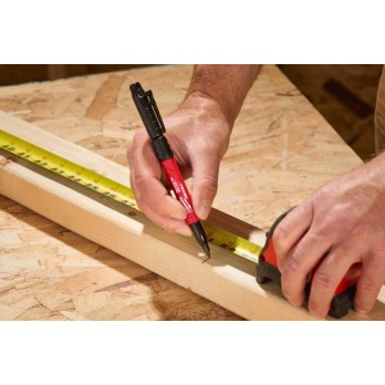 MILWAUKEE CZARNY MARKER Z PODWÓJNĄ KOŃCÓWKĄ