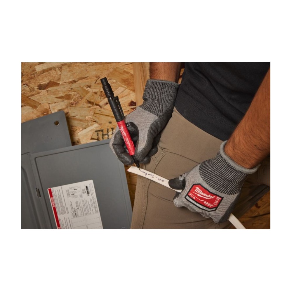 MILWAUKEE CZARNY MARKER Z PODWÓJNĄ KOŃCÓWKĄ