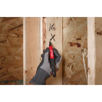 MILWAUKEE CZARNY MARKER Z PODWÓJNYMI CIENKIMI KOŃCÓWKAMI