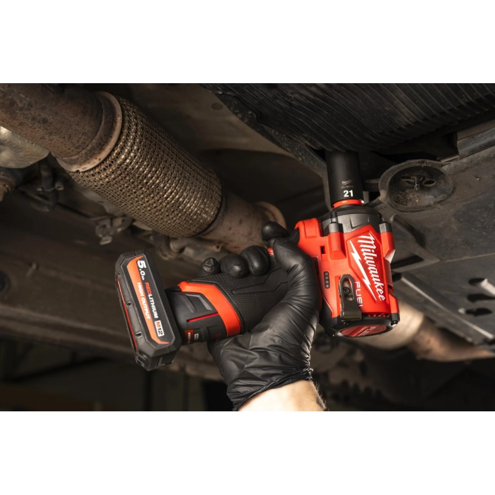 MILWAUKEE KLUCZ UDAROWY M12 FCIWF38G3-0 3/8"  746Nm RĘKAWICE NITRYLOWE- 50 SZT.