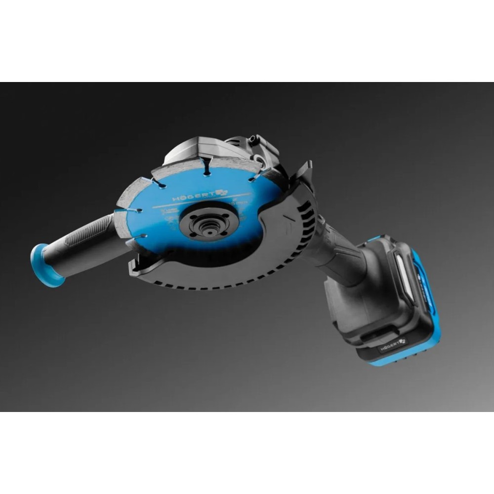 HOGERT TECHNIK ZESTAW SZLIFIERKA KĄTOWA Z REGULACJĄ 125MM 18V HT2E282-B24AG