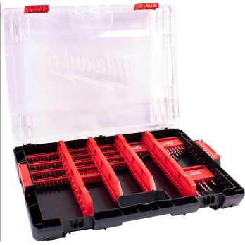 MILWAUKEE ZESTAW WERTEŁ I BITÓW W WALIZCE- 100 ELEMENTÓW