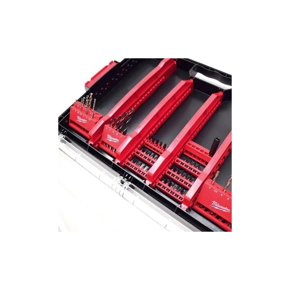 MILWAUKEE ZESTAW WERTEŁ I BITÓW W WALIZCE- 100 ELEMENTÓW
