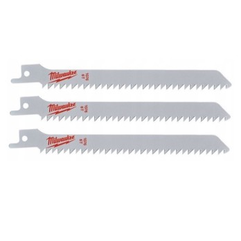 MILWAUKEE BRZESZCZOT DO DREWNA I PLASTIKU 150x 6 TPI -3 SZT.
