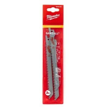 MILWAUKEE BRZESZCZOT DO DREWNA I PLASTIKU 150x 6 TPI -3 SZT.