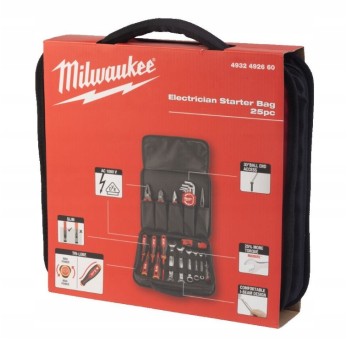 MILWAUKEE ZESTAW STARTOWY ELEKTRYKA 25 SZT