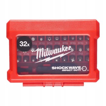 MILWAUKEE ZESTAW BITÓW KOŃCÓWEK SHOCKWAVE 32SZT