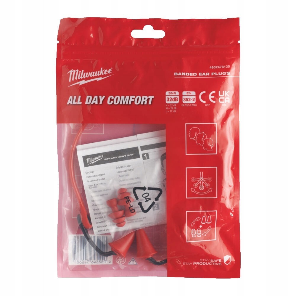 MILWAUKEE WKŁADKI PRZECIWHAŁASOWE NA PAŁĄKU