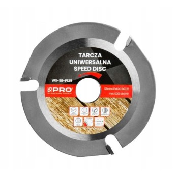 PRO TARCZA UNIWERSALNA Z FUNKCJĄ STRUGA 125 x 3.8 x 22.23 WA-150