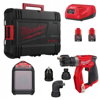 MILWAUKEE WIERTARKO WKRĘTARKA  M12 FDDXKIT+ GŁOŚNIK M12 JSSR