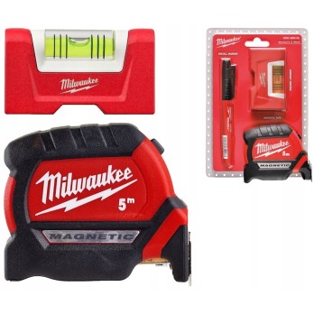 MILWAUKEE ZESTAW MIARA 5M POZIOMICA MARKER