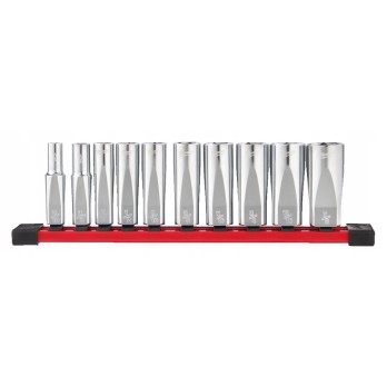 MILWAUKEE ZESTAW NASADEK DŁUGICH CHROM 3/8