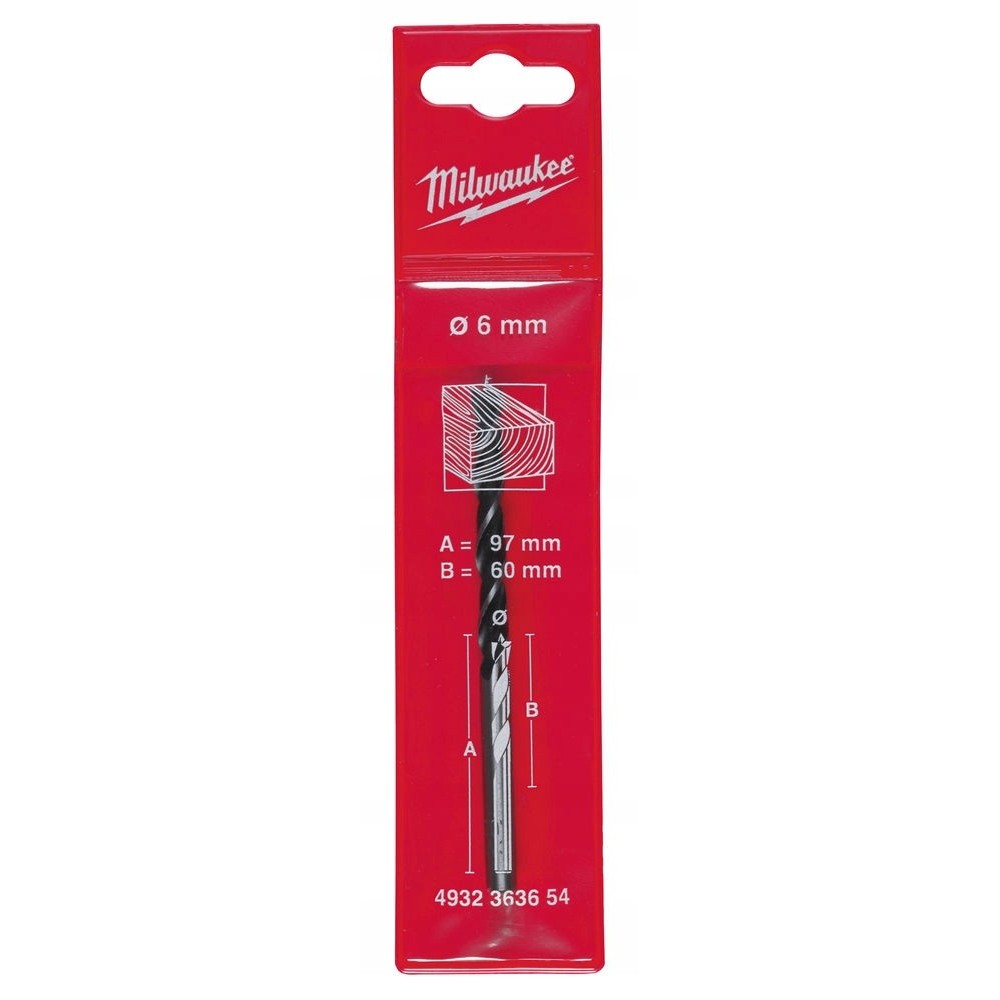 MILWAUKEE WIERTŁO DO DREWNA FI 6 MM x 97 MM