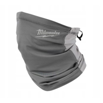 MILWAUKEE ZESTAW CZARNA CZAPKA BNI ZIMOWA LOGO SZARY KOMIN MASKA