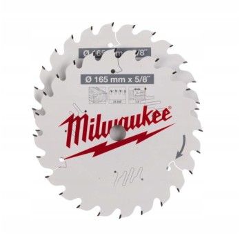 MILWAUKEE TARCZE DO DREWNA 165MMx5\8" 2SZT 24