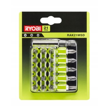 RYOBI RAK21MSD ZESTAW BITÓW- 21 ELEMENTÓW