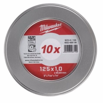 MILWAUKEE TARCZA TNĄCA DO METALU 125 x 1 MM 10 SZT