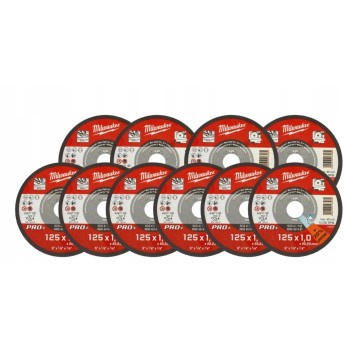 MILWAUKEE TARCZE CIENKIE DO CIĘCIA METALU PRO+ 125x1,0x22,23MM- 10 SZT.