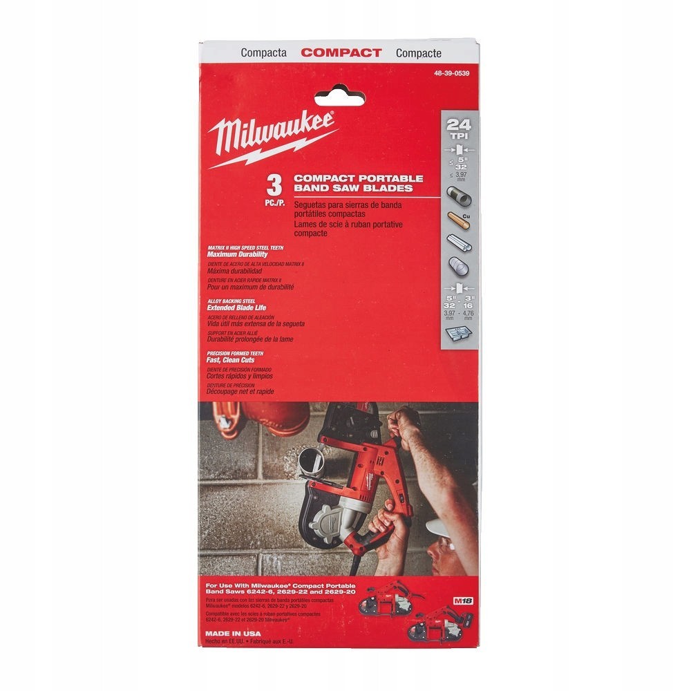 MILWAUKEE OSTRZE DO PIŁY TAŚMOWEJ M18 MS 48390539