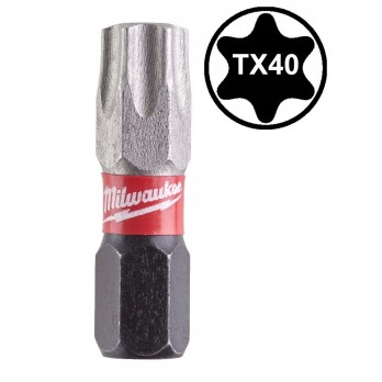 MILWAUKEE BIT KOŃCÓWKA UDAROWA SHOCKWAVE TORX TX40