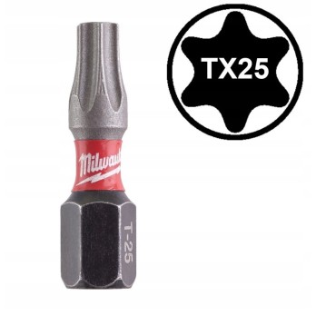 MILWAUKEE BIT KOŃCÓWKA UDAROWA SHOCKWAVE TORX TX25