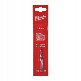 MILWAUKEE WIERTŁO DO DREWNA FI 4 MM x 75 MM- 1 SZT.